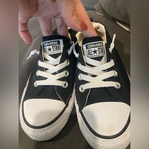 Women Shoreline Slip On Black White Sneakers